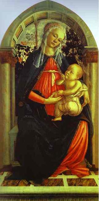 Sandro Botticelli Madonna of the Rosegarden